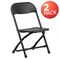 Emma and Oliver 2 Pack Kids Plastic Folding Chair Daycare Home School Furniture